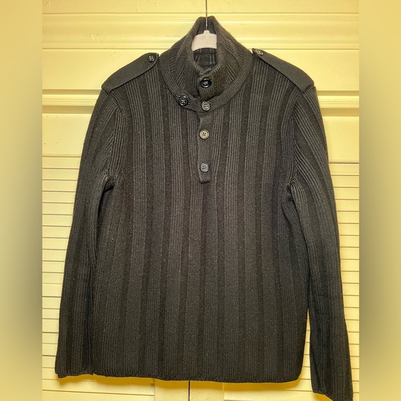 Vintage Military Commando Ribbed Merino Wool Sweater Jumper, size medium Utility - Picture 9 of 14